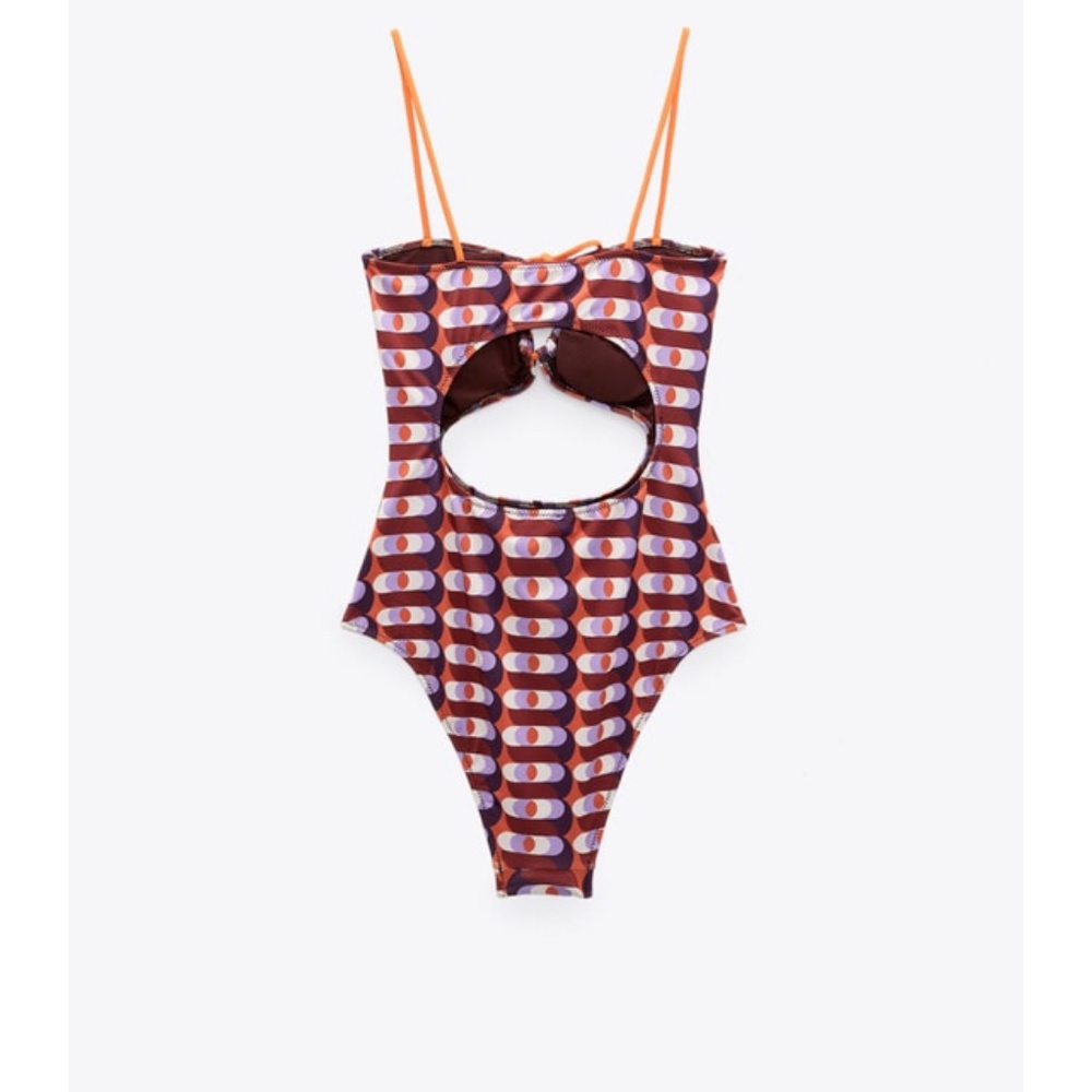 CUTOUT PRINT SWIMWEAR MULTICOLOR - Picture 2 of 6